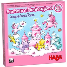 Настолна игра HABA Unicorn Glitterluck Cloud Stacking