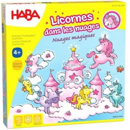 Настолна игра HABA Unicorn Glitterluck Cloud Stacking