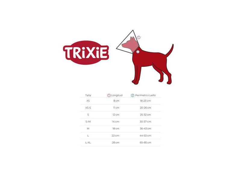 Елизаветинска яка за куче Trixie (50-58 cm)
