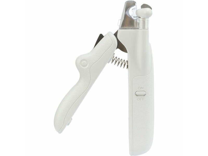 LED Нокторезачка за Домашни Любимци Trixie Неръждаема стомана Пластмаса 15 cm Бял