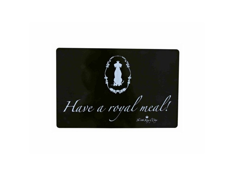Килимче Trixie Have a royal meal Черен Пластмаса 44 × 28 cm