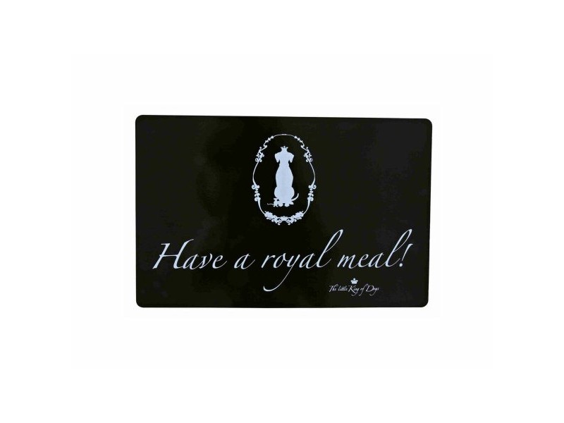 Килимче Trixie Have a royal meal Черен Пластмаса 44 × 28 cm