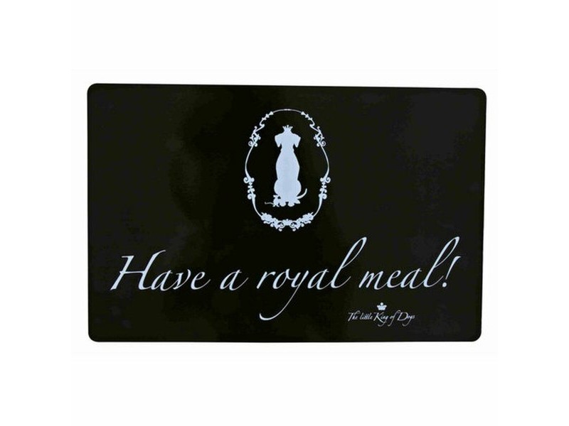 Килимче Trixie Have a royal meal Черен Пластмаса 44 × 28 cm
