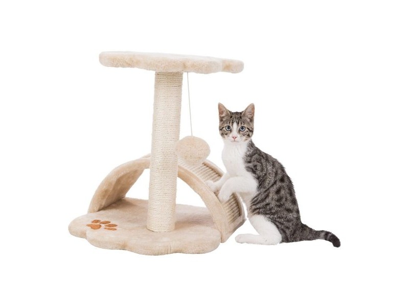 Чесало за Нокти за Котки Trixie 44567 Дърво Сизал Черен Ø 8 cm 62 cm 36 x 36 cm