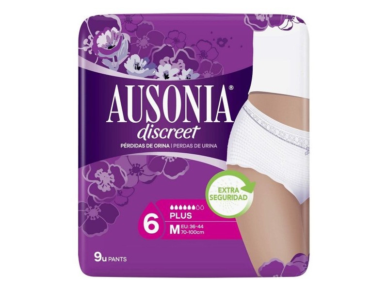 Превръзки за Инконтиненция Ausonia Discreet Boutique Среда (9 uds)