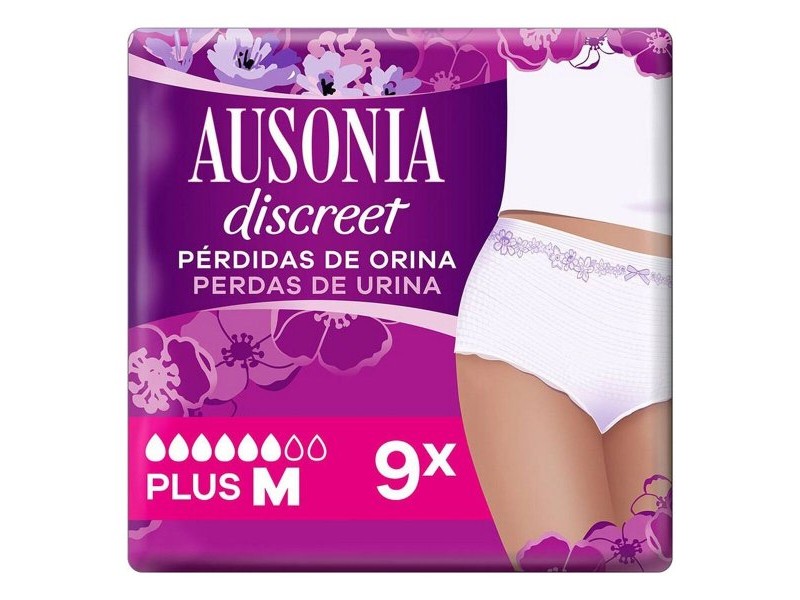Превръзки за Инконтиненция Ausonia Discreet Boutique Среда (9 uds)