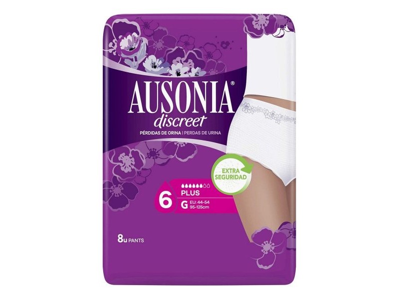 Превръзки за Инконтиненция Ausonia Discreet Широк (8 uds)