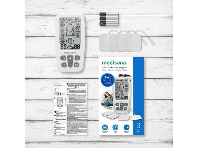 Мускулен Електростимулатор Medisana Черен/Бял