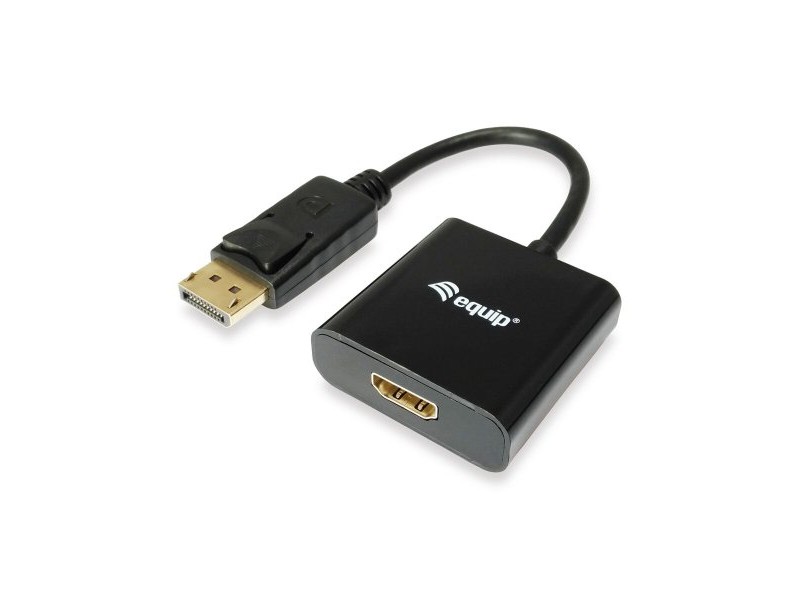 Адаптер за DisplayPort към HDMI Equip 133438 Черен 20 cm
