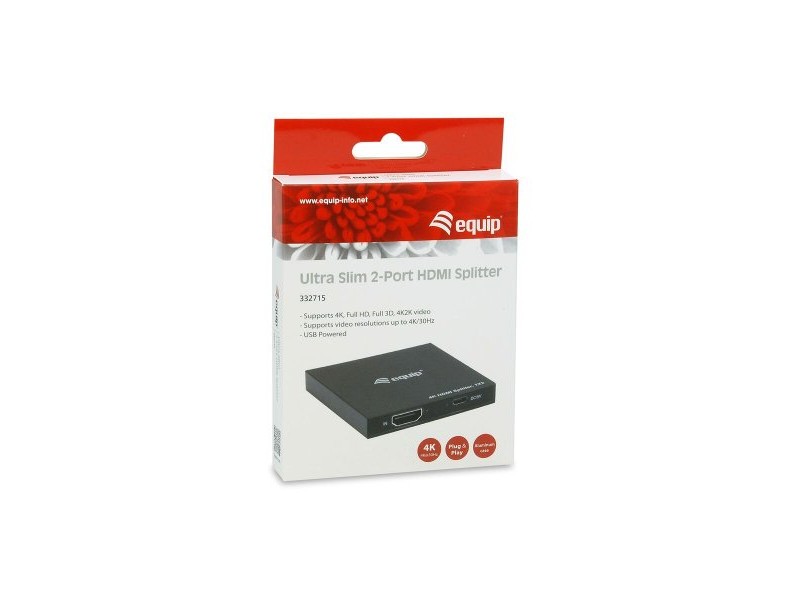 HDMI суич Equip 332715 Черен