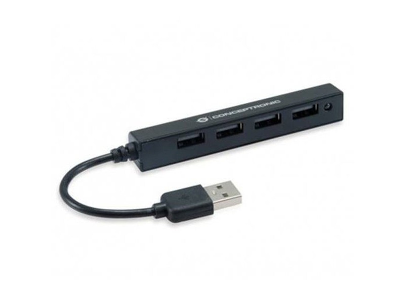 USB извод Conceptronic HUBBIES05B Черен