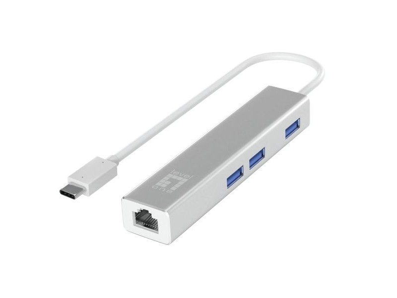 USB извод Level One USB-0504 Черен Сребрист