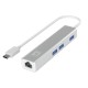 USB извод Level One USB-0504 Черен Сребрист