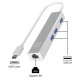 USB извод Level One USB-0504 Черен Сребрист