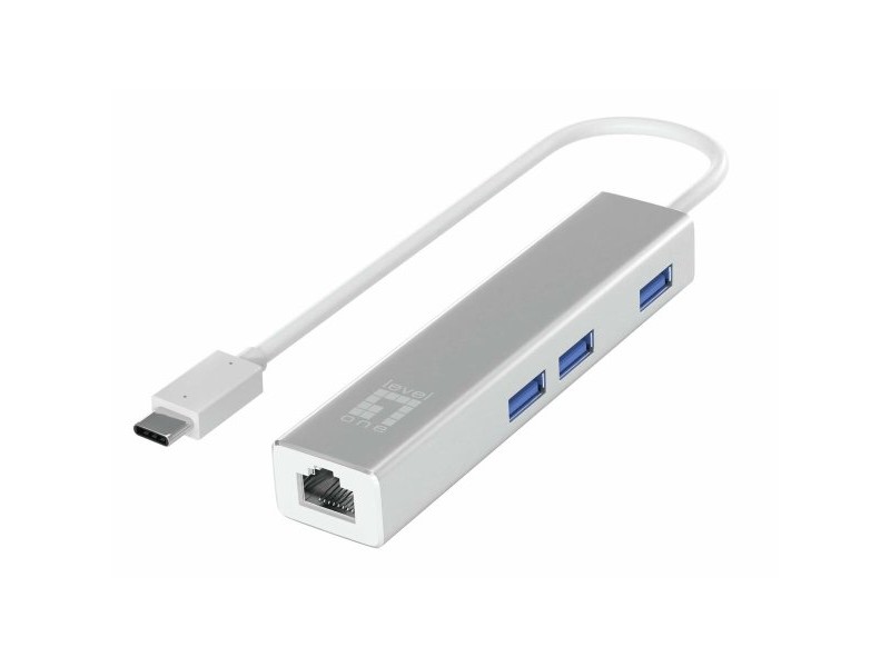 USB извод Level One USB-0504 Черен Сребрист