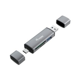 Четец за карти Equip 245460 Черен Сив