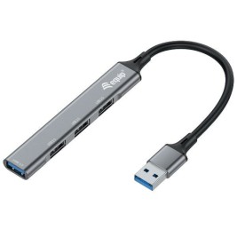 Гнездо с 4 USB порта Equip 12896007101 Алуминий