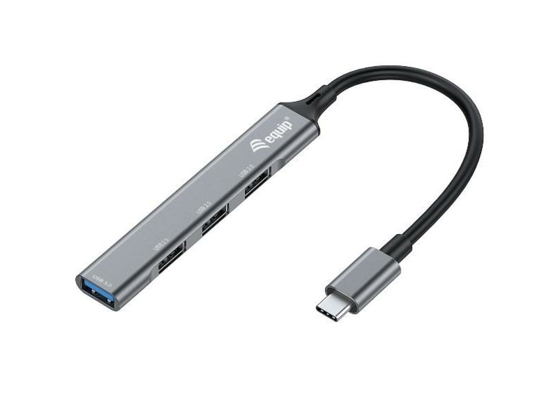 Гнездо с 4 USB-C порта Equip 12896107101 Алуминий