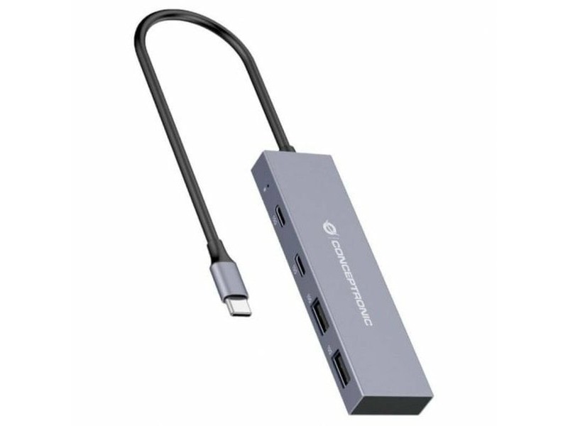 USB извод Conceptronic HUBBIES13G Сив (1 броя)