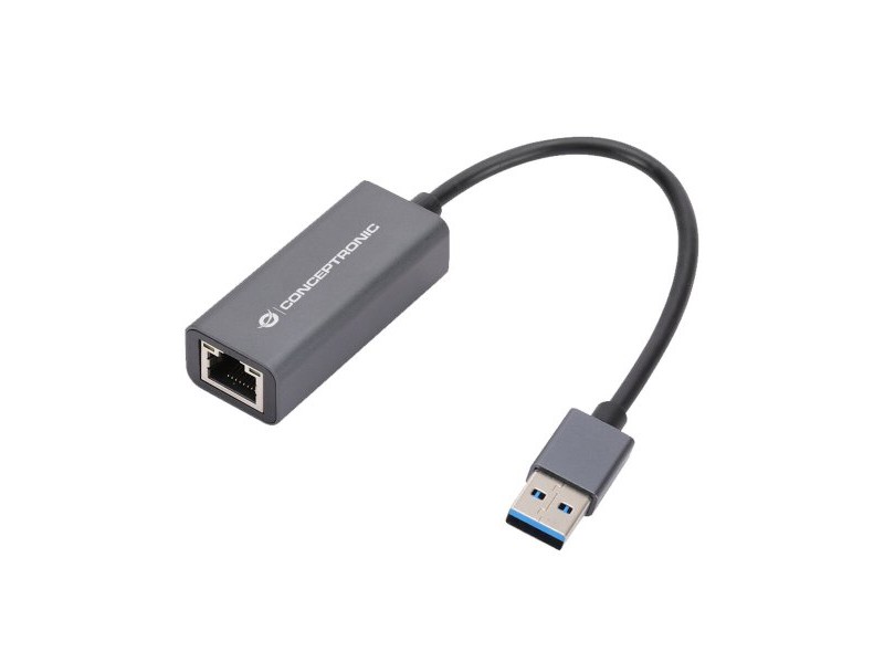 Мрежови адаптер Conceptronic CONCEPTRONIC ADAPTADOR USB 3.0 A GIGABIT ETHERNET RJ45 COMPATIBLE NINTENDO SWITCH Wake-on-LAN