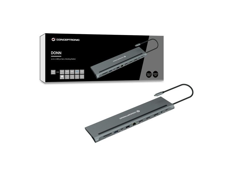 USB извод Conceptronic 110518707101 Сив 100 W (1 броя)