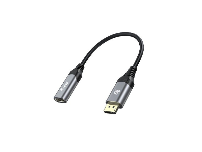 Адаптер за DisplayPort към HDMI Equip 133445 Черен Златен 15 cm