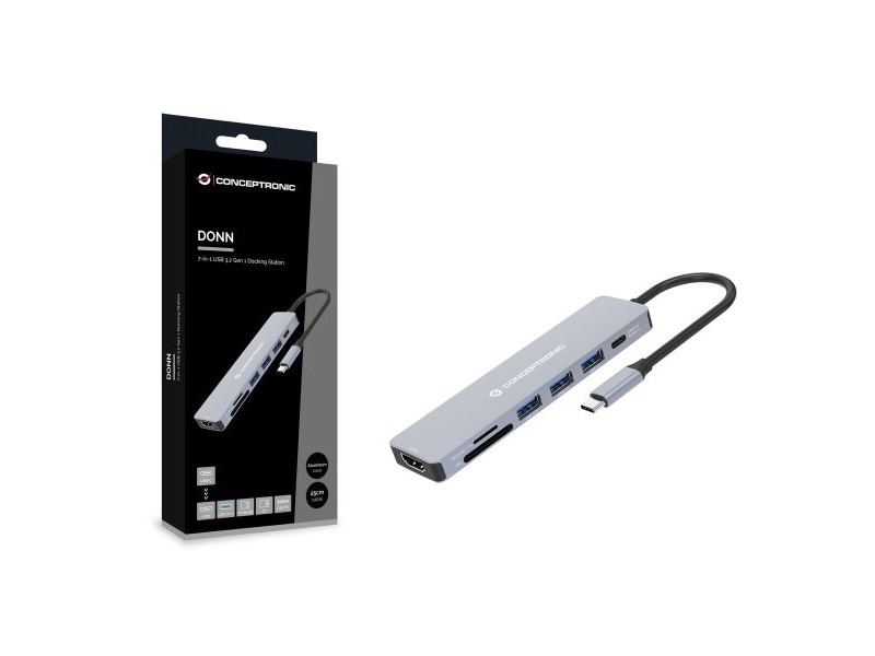 USB извод Conceptronic 110519207101 Сив Многоцветен 100 W