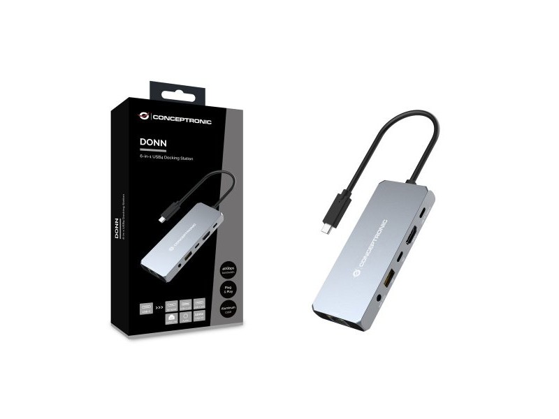USB извод Conceptronic 110519807101 Черен Сив