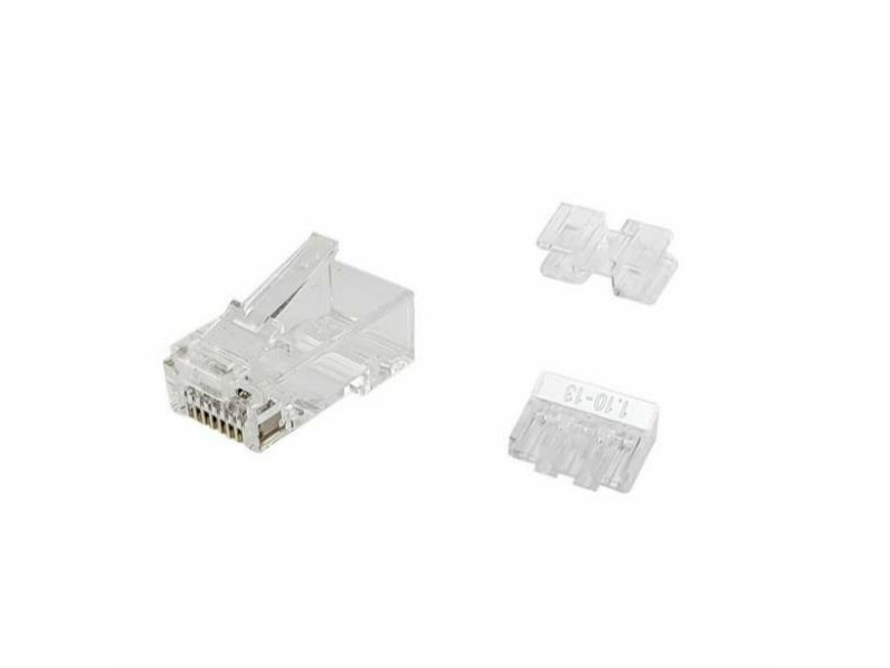 Конектор RJ45 категория 6 UTP Equip 121146 Прозрачен 100 броя
