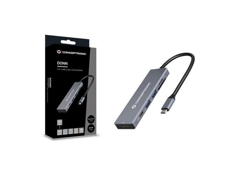 USB извод Conceptronic 110520207101 Сив 100 W