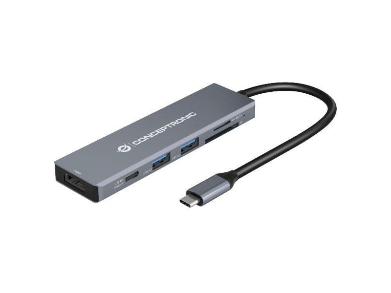 USB извод Conceptronic 110520207101 Сив 100 W