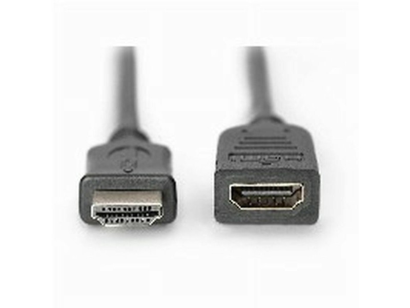 Кабел HDMI Digitus by Assmann AK-330201-050-S Черен 5 m