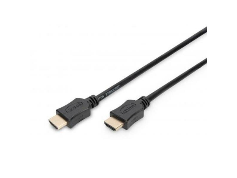 Кабел HDMI Digitus by Assmann AK-330107-100-S Черен 10 m