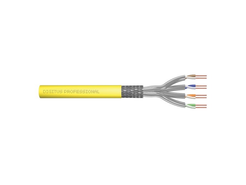 FTP категория 7 твърд мрежови кабел Digitus by Assmann DK-1743-A-VH-10 1000 m Жълт