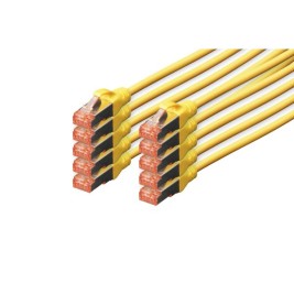 UTP категория 6 твърд мрежови кабел Digitus by Assmann DK-1644-0025-Y-10 Жълт 25 cm