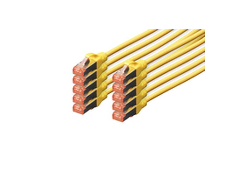 UTP категория 6 твърд мрежови кабел Digitus by Assmann DK-1644-0025-Y-10 Жълт 25 cm UTP категория 6 твърд мрежови кабел Digitus by Assmann DK-1644-0025-Y-10 Жълт 25 cm