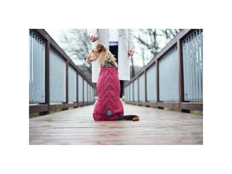Пуловер за Куче Hunter Malmö Червен Бургундия