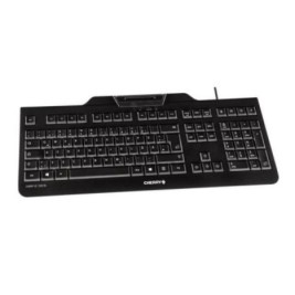 Keлавиатура с четец Cherry JK-A0100ES-2 Черен Испанска Qwerty QWERTY