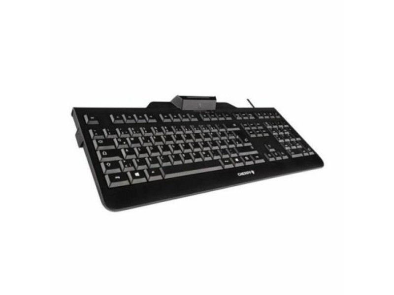 Keлавиатура с четец Cherry JK-A0100ES-2 Черен Испанска Qwerty QWERTY