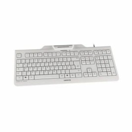 Keлавиатура с четец Cherry JK-A0100ES-0 Бял Сив Испанска Qwerty QWERTY