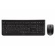 Клавиатура с мишка Cherry DW3000 Qwertz немски Черен