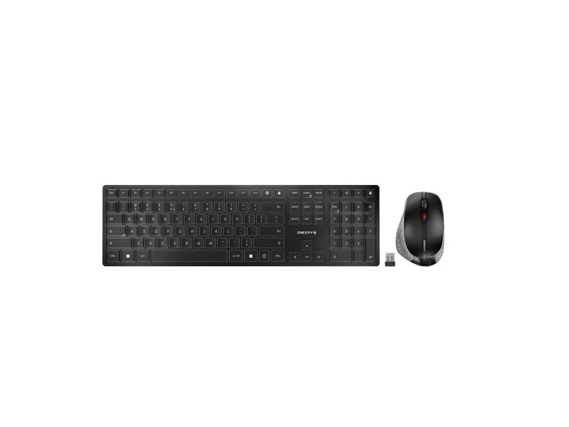 Kлаиатура с безжична мишка Cherry JD-9500ES-2 Сив испански Испанска Qwerty Kлаиатура с безжична мишка Cherry JD-9500ES-2 Сив испански Испанска Qwerty