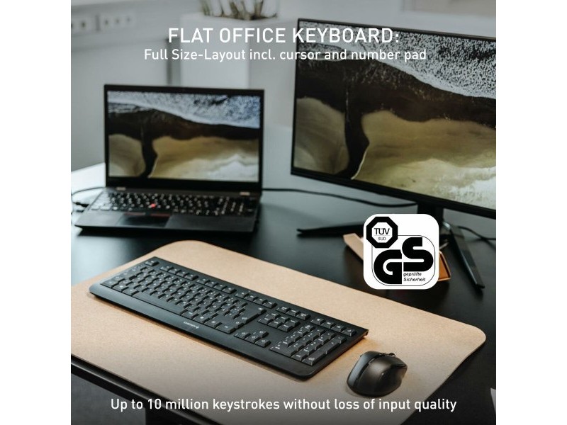 Безжична клавиатура Cherry JK-3000ES-2 Черен Испанска Qwerty