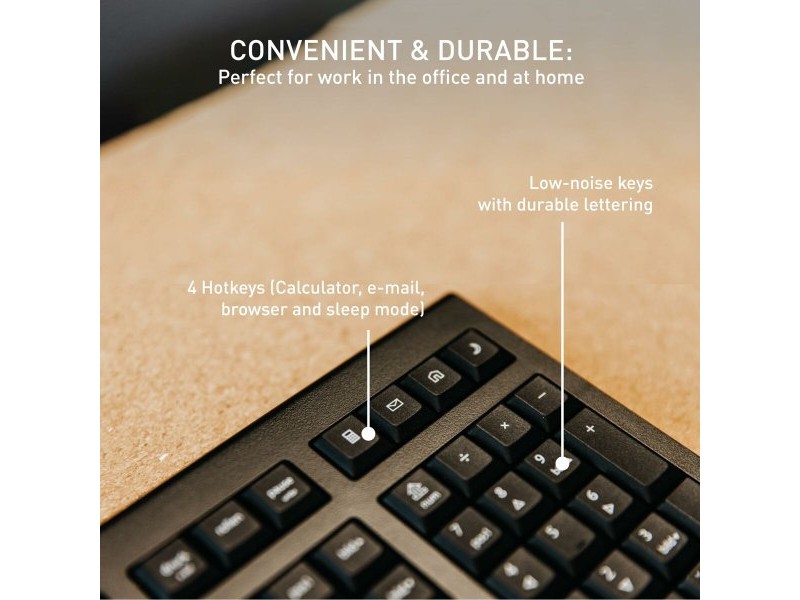 Безжична клавиатура Cherry JK-3000ES-2 Черен Испанска Qwerty