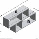 Рафтове FMD Антрацит 100 x 53 x 19,5 cm Рафтове FMD Антрацит 100 x 53 x 19,5 cm