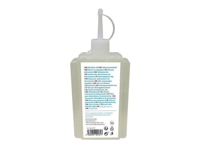 Олио за Смазване на Шредер HP HPO9131OIL120ML 120 ml Шредер за хартия