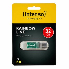 USB стик INTENSO Rainbow Line 32 GB Черен Прозрачен