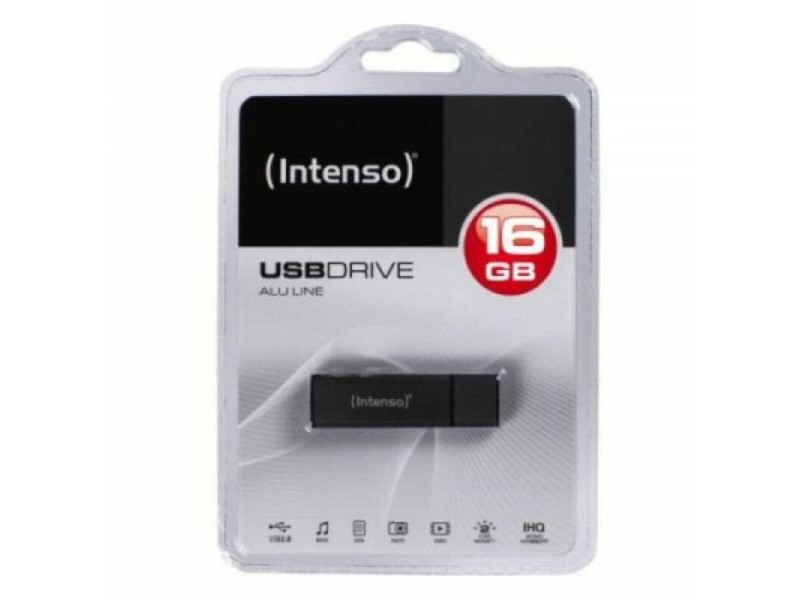 USB стик INTENSO ALU LINE 16 GB Антрацит 16 GB USB стик