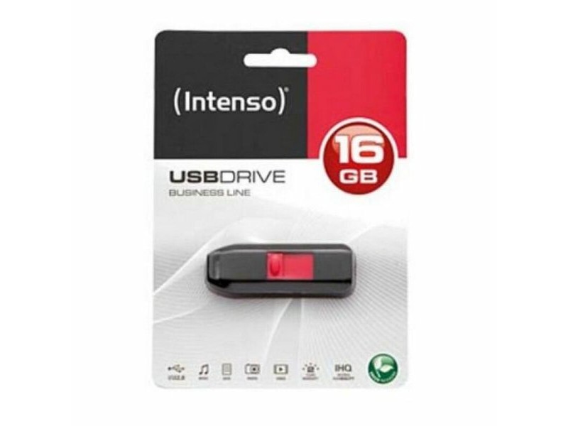 USB стик INTENSO Business Line 16 GB Черен 16 GB USB стик