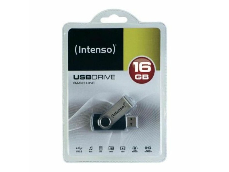 USB стик INTENSO Basic Line 32 GB Черен Сребро 32 GB USB стик